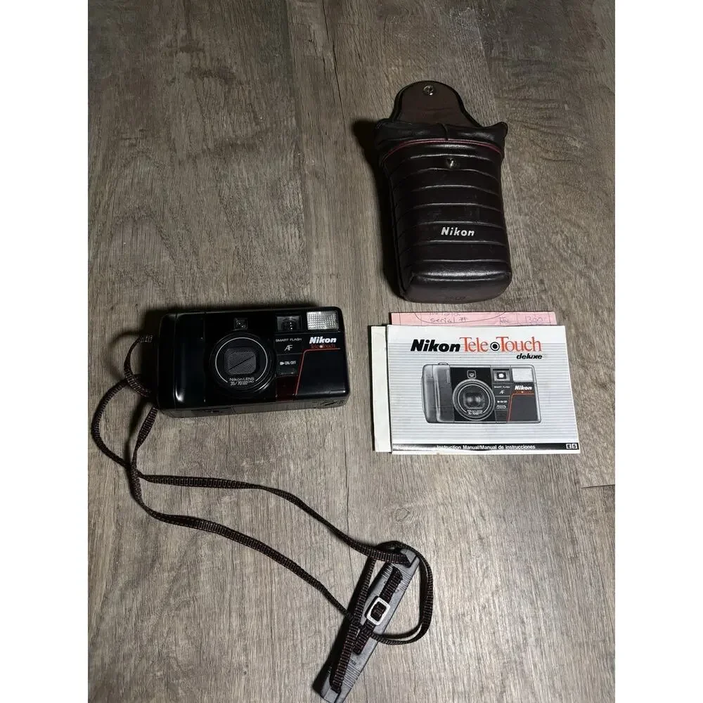 Nikon Tele Touch 300 AF Point & Shoot 35mm Film Camera 35-55mm Macro Lens